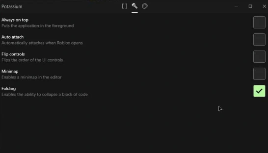 Potassium Main Interface